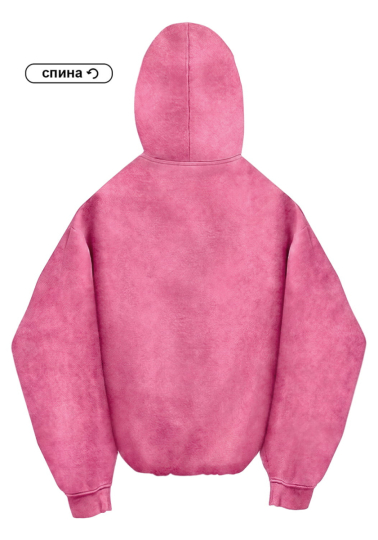 Худі Oversize Washed Pink