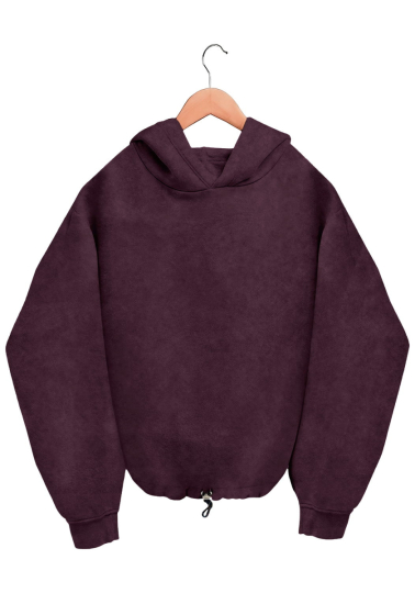 Худі Oversize Однотонне Washed Plum